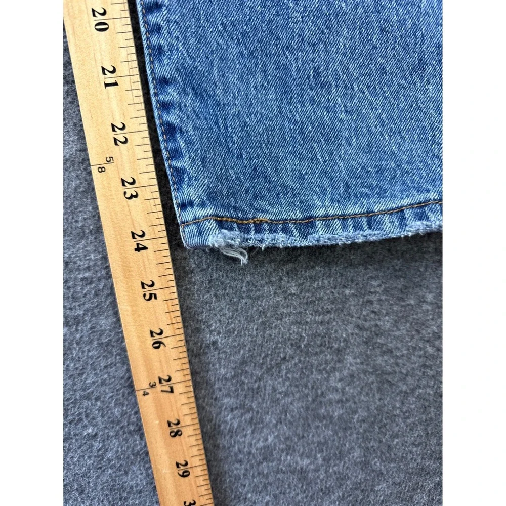 Levi's 501 Original Fit Jeans Men 30 Blue Straight Leg Button Fly Denim Academia